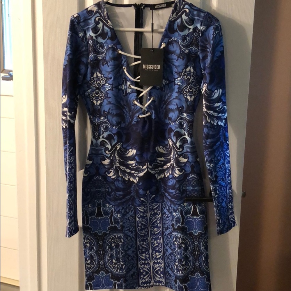 Missguided Long sleeve dress